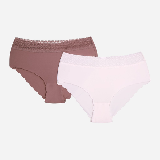Zestaw damskich majtek typu figi 2 szt Henderson Polly 42826-K001 2XL Brązowy/Różowy (5903972377185) - obraz 1