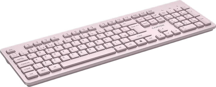 Klawiatura bezprzewodowa Canyon HKB-W01 Silent Wireless Beige (CNS-HKBW01BG) - obraz 4