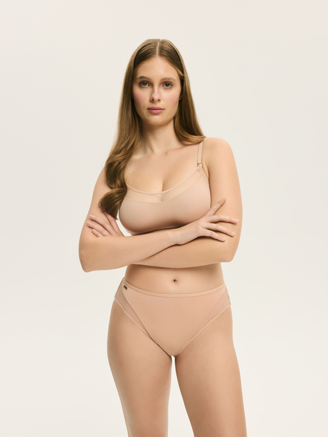 Трусики сліпи жіночі Esotiq Blissy 42889-80X 2XL Бежеві (5903972557358) - зображення 3