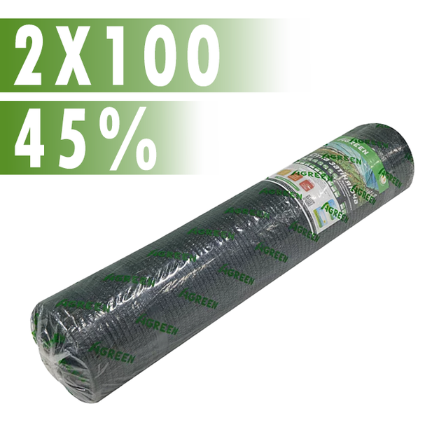 Сетка затеняющая Agreen 45% 2х100м. - Фото 1 Сетка затеняющая Agreen 45% 2х100м. - изображение 1