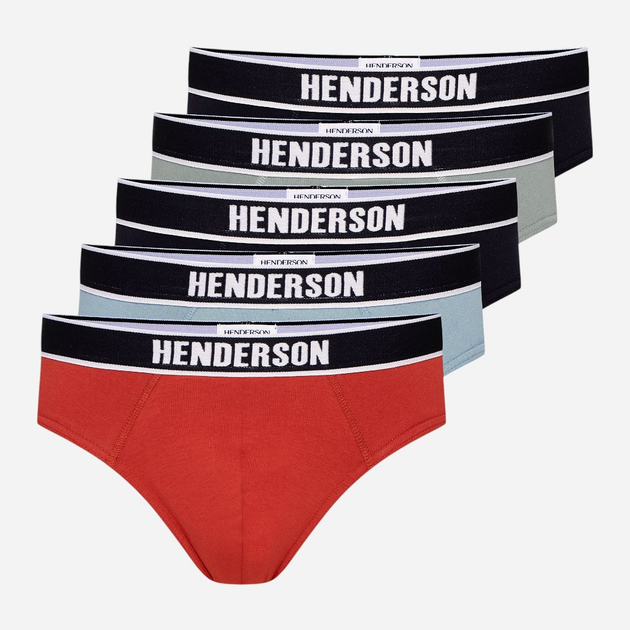 Zestaw majtek męskich typu slipy 5 szt Henderson Soon 43175-MLC M Wielobarwny (5903972519158) - obraz 1