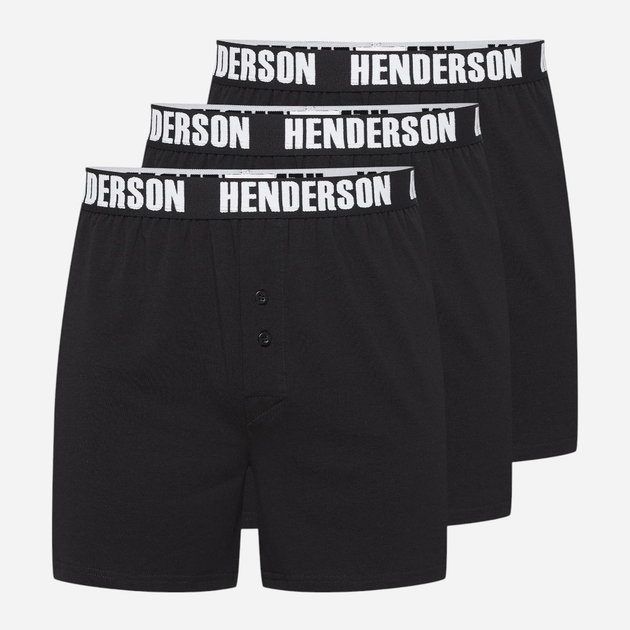 Набір трусів шортів чоловічих бавовняних 3 шт Henderson Onside 43178-MLC L Чорний (5903972519516) - зображення 1