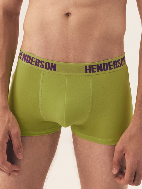 Набір трусів боксерів чоловічих бавовняних 3 шт Henderson Star 42594-MLC 2XL Фіолетовий/Зелений/Рожевий (5903972380079) - зображення 2