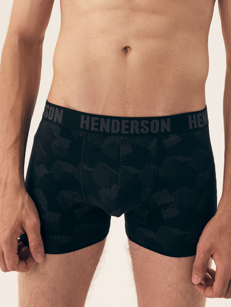 Набір трусів боксерів чоловічих бавовняних 2 шт Henderson Soul 42619-MLC 3XL Чорний/Графітовий (5903972379417) - зображення 2