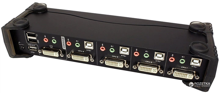 KVM-переключатель ATEN CS1764A 4-портовый USB (CS1764A-AT-G