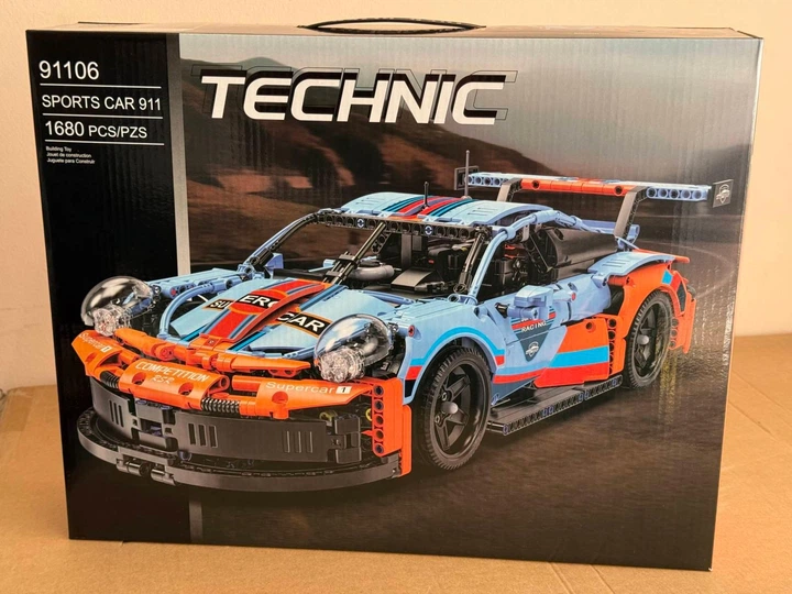 Конструктор машинка Porsche 911 Technic 1680 деталей – игрушки с