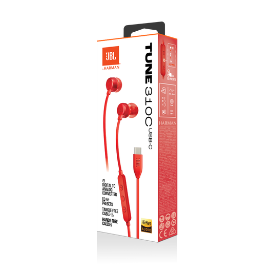 Наушники jbl Tune 310 Red (jblt310cred) - Фото 9 Наушники jbl Tune 310 Red (jblt310cred) - изображение 9