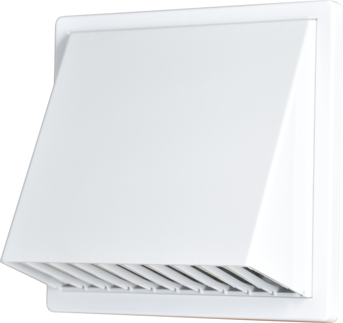 Вытяжной колпак с обратным клапаном AirRoxy 125 white пластик белый 02-502 - изображение 3