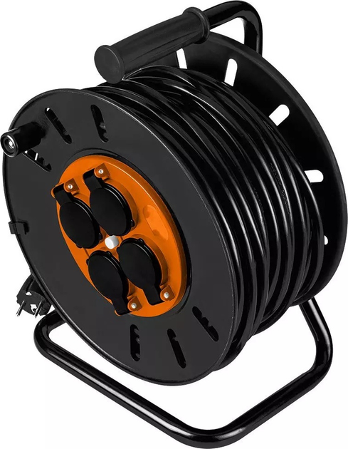Подовжувач на котушці NEO Tools 90-172 на 4 розетки 40 м (5907558426540) - зображення 2