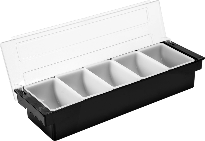 Контейнер для бармена Yato 5 сегментів чорний 50 x 16 x 10 см (5906083006456) - зображення 2