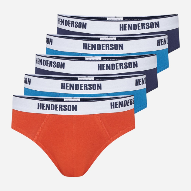 Набір трусів сліпів чоловічих бавовняних 5 шт Henderson Oxide 43189-MLC 3XL Різнокольоровий (5903972519684) - зображення 1