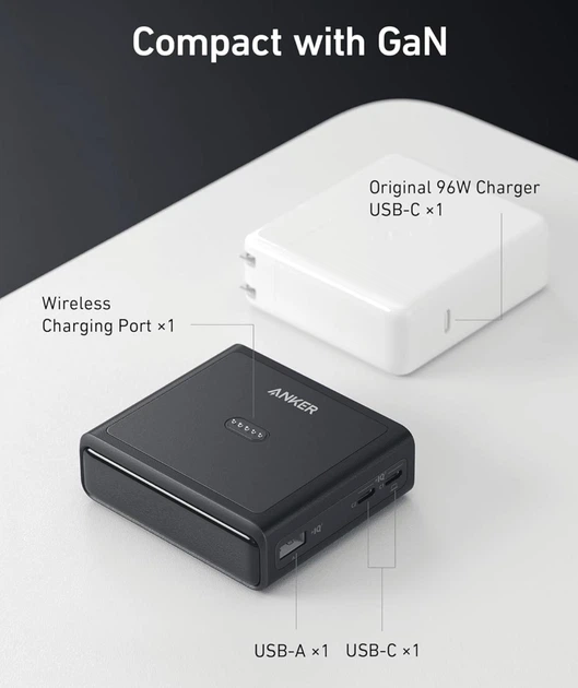 Зарядна база Anker Prime 100W Fast Charging with 4 Ports USB-A USB-C - Фото 6 Зарядна база Anker Prime 100W Fast Charging with 4 Ports USB-A USB-C - зображення 6