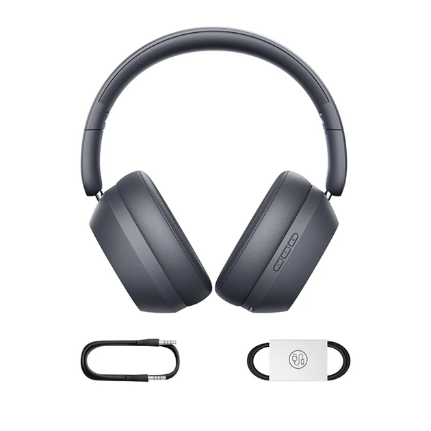 Наушники Baseus Bass 35 Max, серый цвет, Bluetooth 5.3, активное шумоподавление, до 50 часов - Фото 5 Наушники Baseus Bass 35 Max, серый цвет, Bluetooth 5.3, активное шумоподавление, до 50 часов - изображение 5