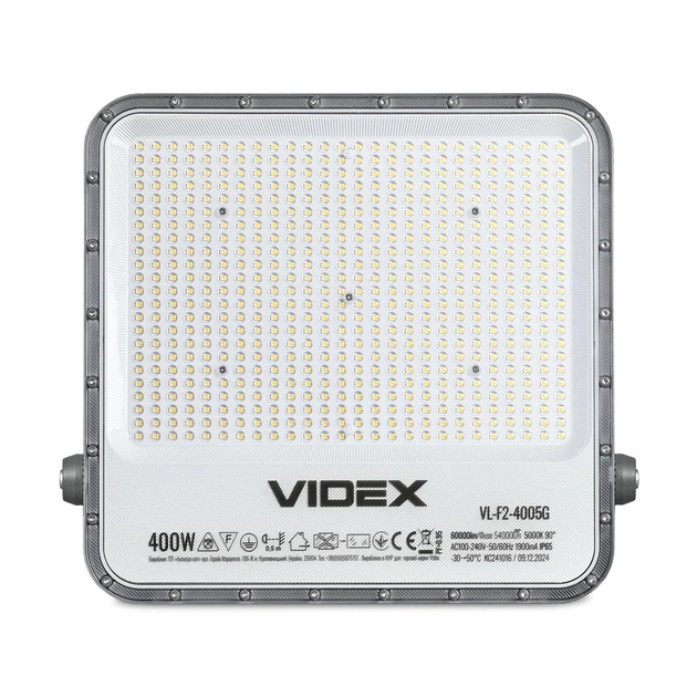 LED прожектор VIDEX PREMIUM F2 400W 5000K 220V - изображение 3