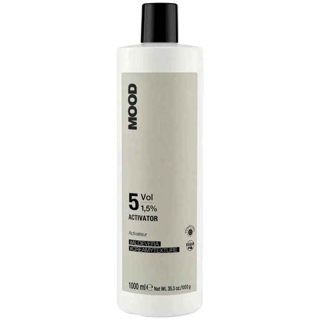 Окислювальна емульсiя MOOD Activator з Алое 1.5% 1000 мл - Фото 1 Окислювальна емульсiя MOOD Activator з Алое 1.5% 1000 мл - изображение 1