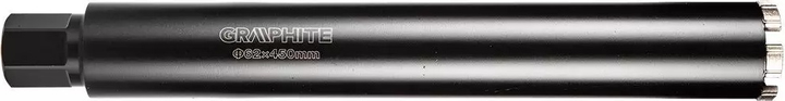 Коронка алмазна Graphite 62 x 450 мм x 6T 57H859 (5902062508102) - зображення 1