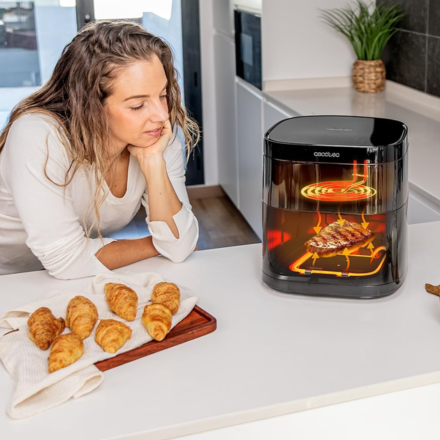 Frytkownica beztłuszczowa Cecotec Cecofry Duoheat 6000 - obraz 4
