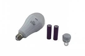 Лампочка с двумя аккумуляторами 18W 2x18650 для дома, для дачи, для похода - изображение 4