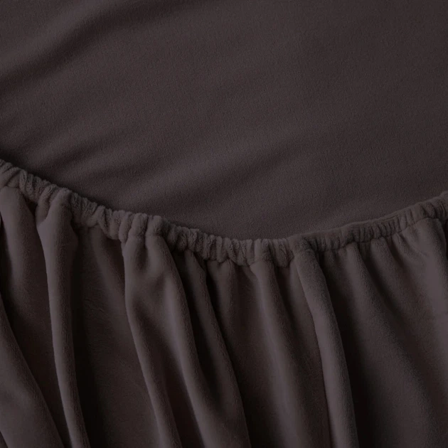 Комплект постільної білизни MirSon Велюр Winter Frost 28-0003 Brown Velvet Євро (2200003993707) - зображення 7