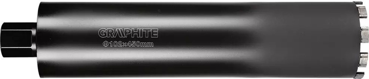 Коронка алмазна Graphite 102 x 450 мм x 9T 57H862 (5902062508119) - зображення 1