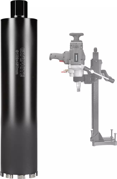 Коронка алмазна Graphite 102 x 450 мм x 9T 57H862 (5902062508119) - зображення 8