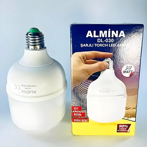 Аккумуляторная лампочка 20W Турция E27 ALMINA встроенный аккумулятор для дома, для дачи, для похода - Фото 12 Аккумуляторная лампочка 20W Турция E27 ALMINA встроенный аккумулятор для дома, для дачи, для похода - изображение 12