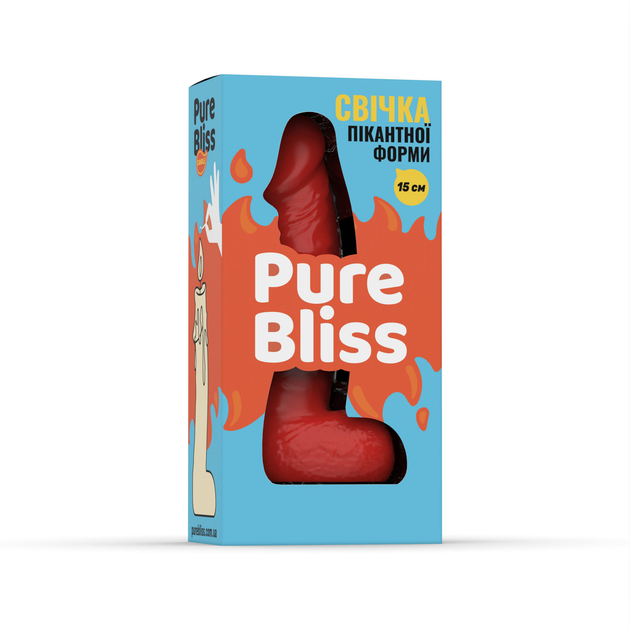 Свеча член Pure Bliss 15 см Красная (1100920220003) - изображение 6