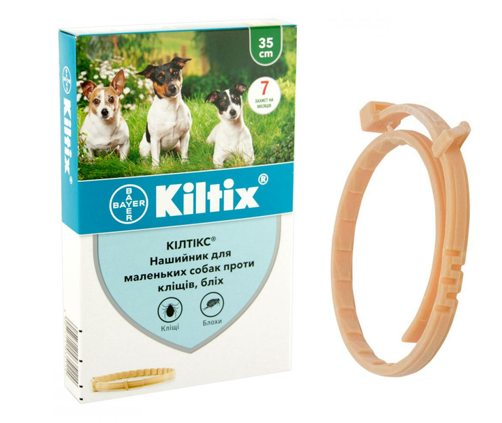 Ошейник Килтикс от блох и клещей для мелких собак 38см, Bayer - изображение 2