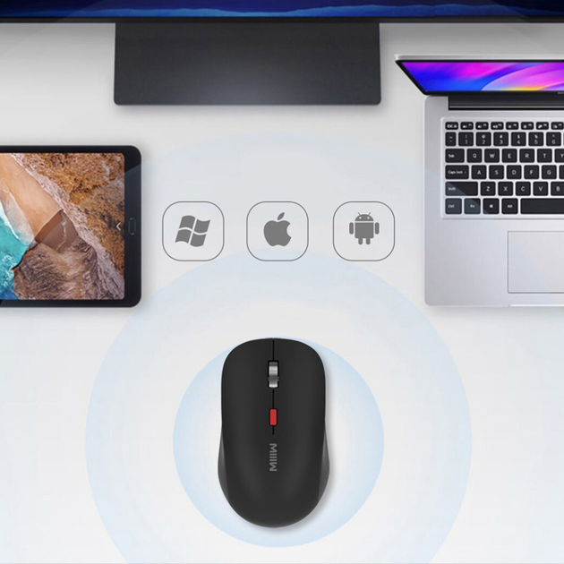Mysz Xiaomi MiiiW Wireless/Bluetooth Mouse Black (MW23M22 Black) - obraz 2