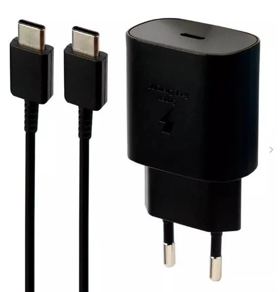 Блок питания и Кабель Type-C поддержка Super Fast Charging 25W для Galaxy S20/Note 10/N9700/Note10+/N9760 (EP-TA800) Power Delivery 3.0 Черный - изображение 2