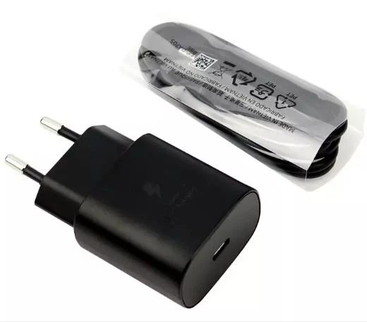 Блок питания и Кабель Type-C поддержка Super Fast Charging 25W для Galaxy S20/Note 10/N9700/Note10+/N9760 (EP-TA800) Power Delivery 3.0 Черный - изображение 3