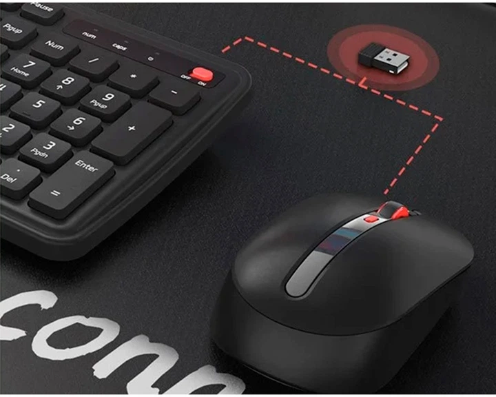 Комплект бездротовий Xiaomi MiiiW Keyboard and Mouse Combo Gen 3 PB03 Wireless White (MW24PB03 White) - зображення 6