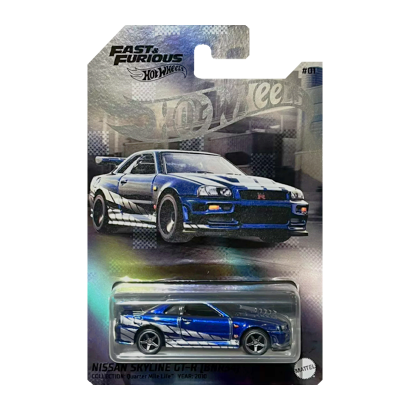 Машинка Premium Hot Wheels Nissan Skyline GT-R (R34) Virtual NFT