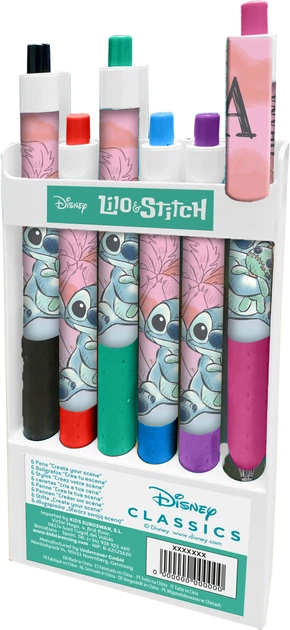 Набір ручок Disney Stitch 6 кольорів (8435507884457) - зображення 2