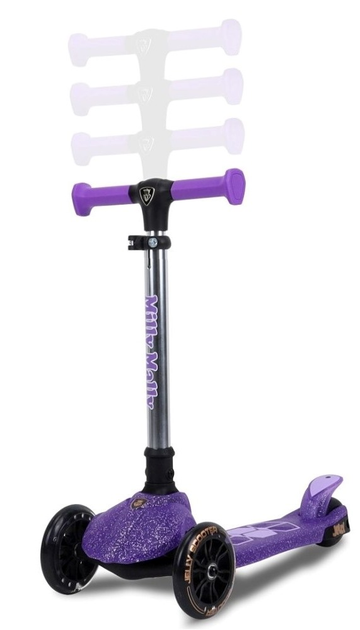 Hulajnoga dziecięca Milly Mally trójkołowa Jelly Violet 6253 (5907090700276) - obraz 8