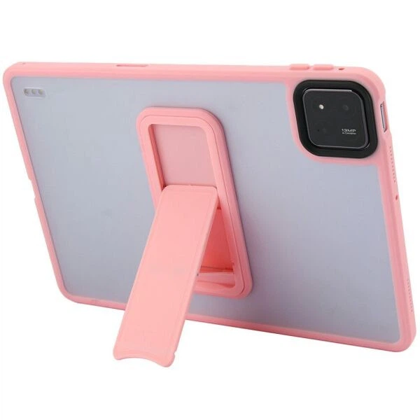 Защитный чехол Deexe Crystal Kickstand для Xiaomi Pad 7 / 7 Pro - Pink - изображение 2