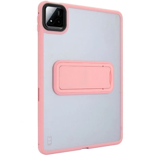 Защитный чехол Deexe Crystal Kickstand для Xiaomi Pad 7 / 7 Pro - Pink - изображение 4