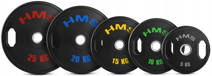 Набір олімпійських дисків HMS TOG10 2 x 10 кг (17-61-117) (5907695511628) - зображення 3