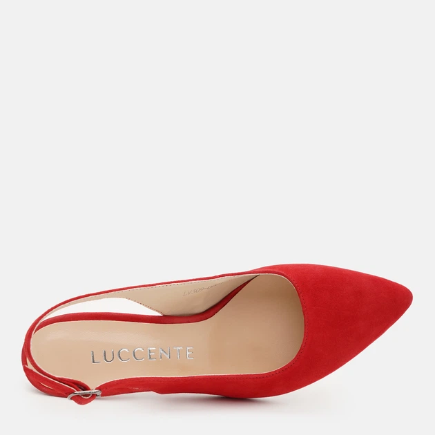 Женские слингбэки Luccente 309-0002 37 (6US) 23.8 см Красные (ROZ6501061926) - изображение 6