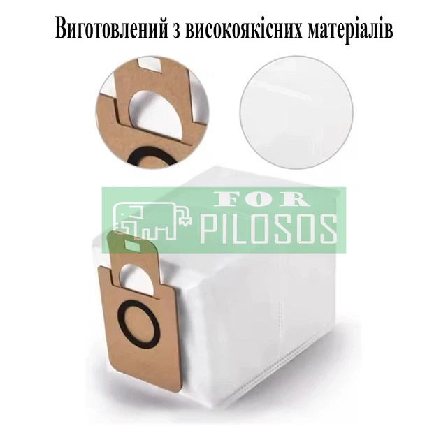 Комплект 6 шт пылесборных мешков для робота-пылесоса Dreame Bot D9 Plus RLD11GD - изображение 3