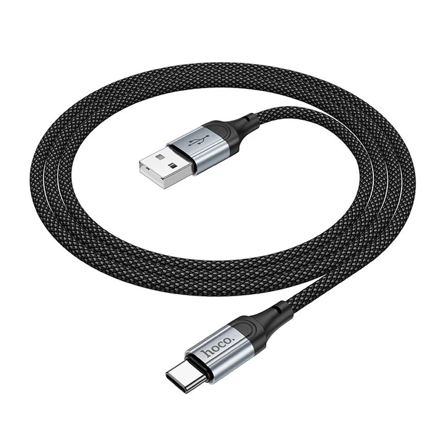 Кабель HOCO X102 USB to Type-C для швидкого заряджання та передачі даних, 3 A, довжина 1 м, Black - Фото 4 Кабель HOCO X102 USB to Type-C для швидкого заряджання та передачі даних, 3 A, довжина 1 м, Black - зображення 4