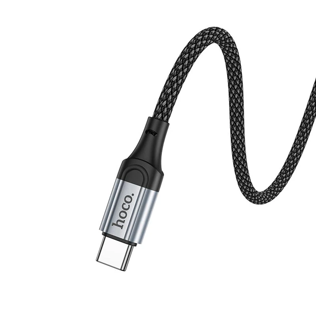 Кабель HOCO X102 USB to Type-C для швидкого заряджання та передачі даних, 3 A, довжина 1 м, Black - Фото 6 Кабель HOCO X102 USB to Type-C для швидкого заряджання та передачі даних, 3 A, довжина 1 м, Black - зображення 6