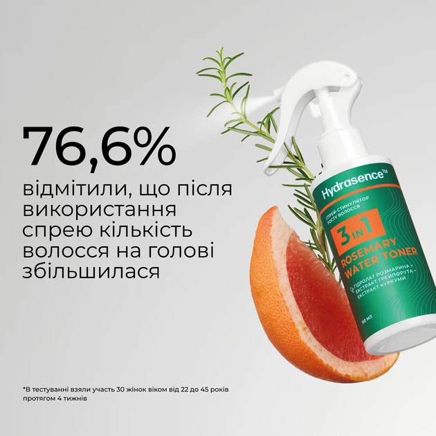 Спрей-стимулятор роста волос Hydrasence 3 в 1 150 мл (4823122901163) - изображение 4