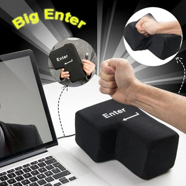 Кнопка антистресс Еnter USB Большая мягкая Fidget Big Enter - изображение 7