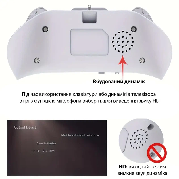 Беспроводная клавиатура для геймпада Xbox Series X/S/One/One S White - изображение 5