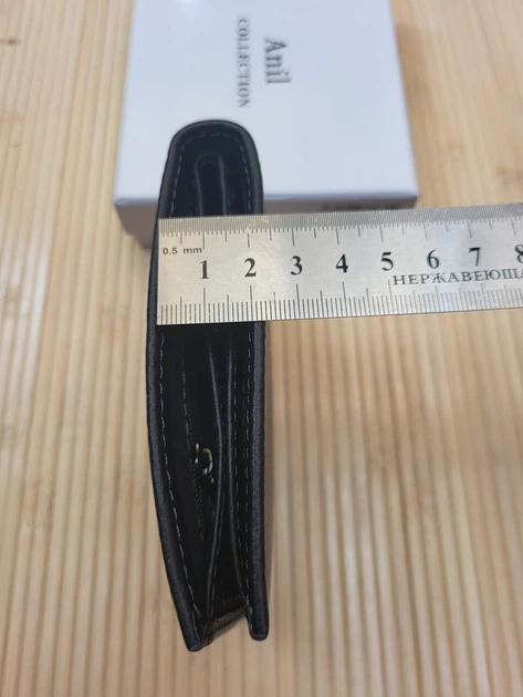 Кошелек мужской из кожи 713 11.5×9см - изображение 6