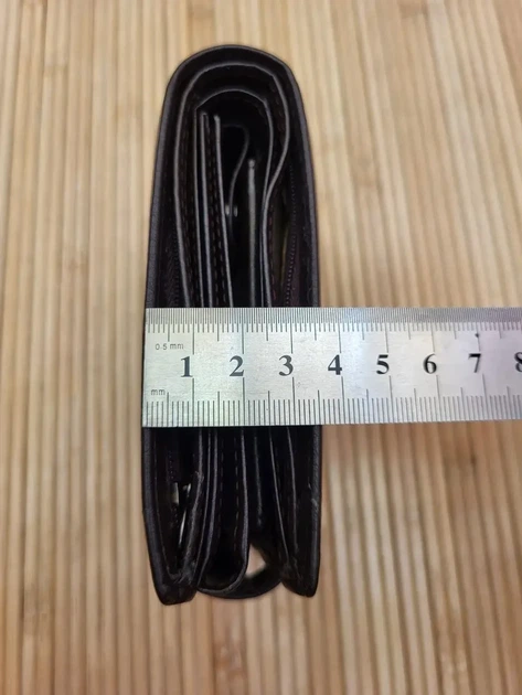 Мужской кошелек из кожзама Polo черный 538 чорний 12×10см - изображение 4