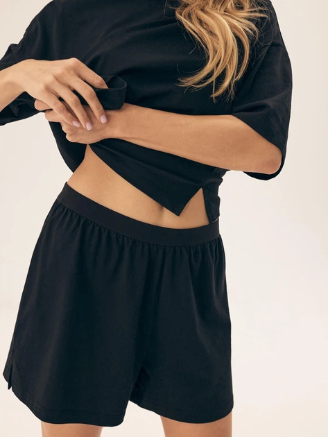 Піжамні шорти жіночі бавовняні Esotiq Ruthie 42492-99X L Чорні (5903972503874) - зображення 4