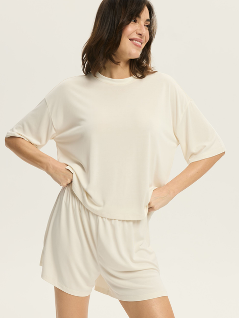 Піжамні шорти жіночі Esotiq Ruth 43516-01X L Кремові (5903972564301) - зображення 3