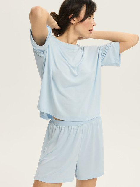 Szorty piżamowe damskie Esotiq Ruth 43516-50X XL Błękitne - obraz 3